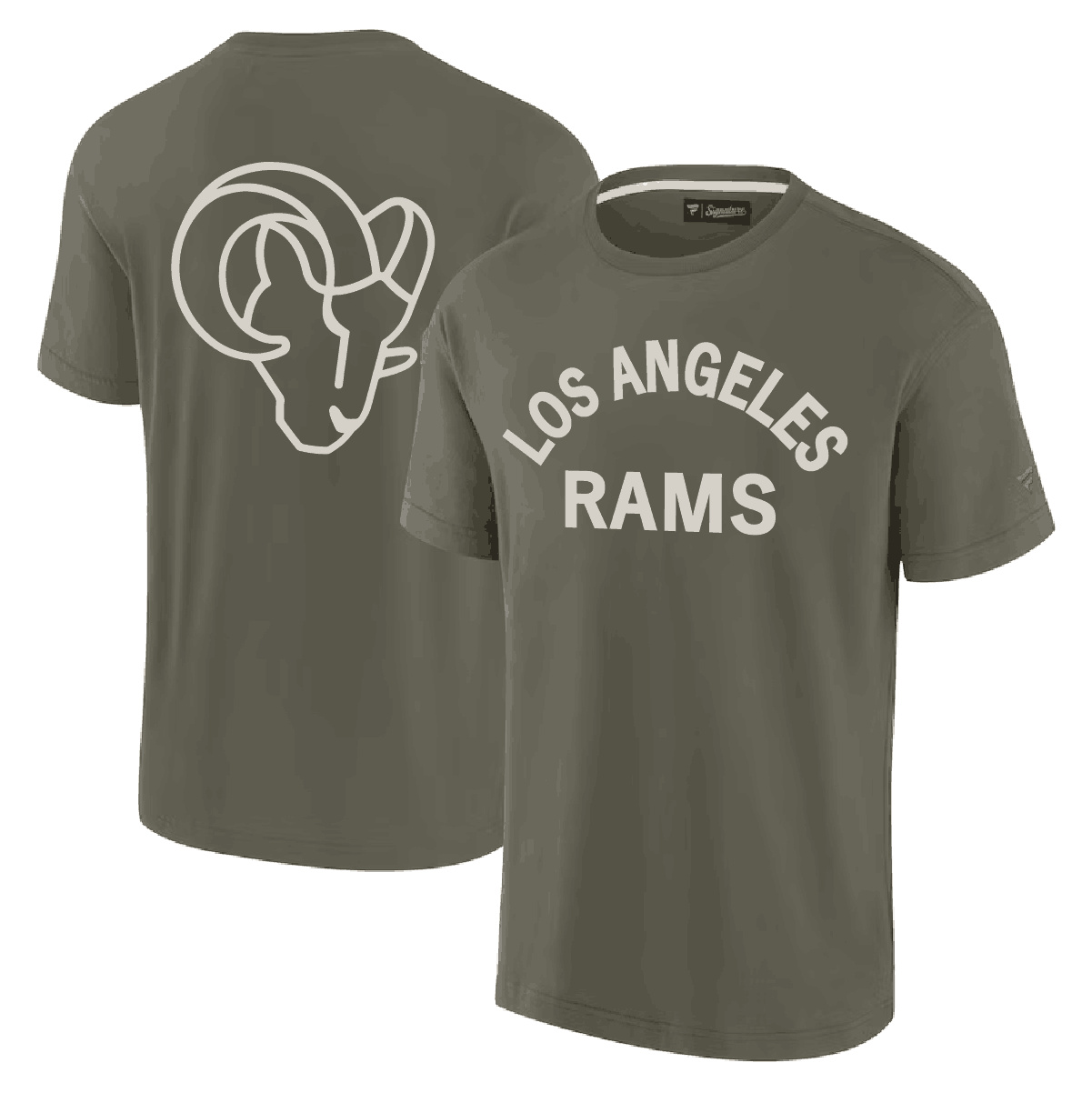 Men's Los Angeles Rams Olive Elements Super Soft T-Shirt